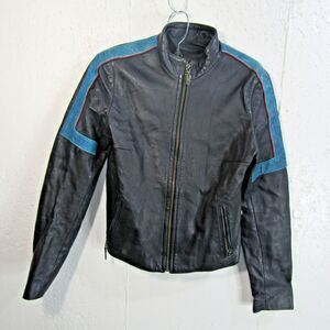 Groggy Leather Moto Jacket Girls Size S Youth Vintage Small Coat Biker